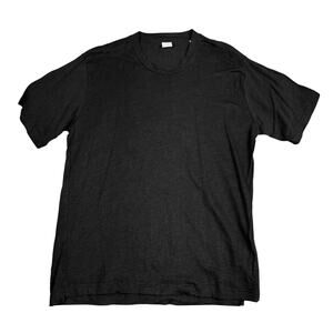 NN07 No Nationality Dylan Linen T-Shirt Black XXL 100% Linen Made in Portugal